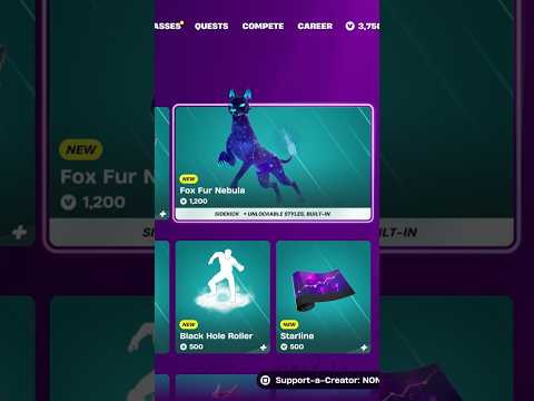 Fortnite Fox Fur Nebula Sidekick Item Shop!