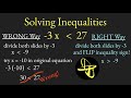 Solving Inequalities and Their Properties