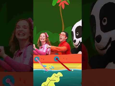 Rema, rema, rema o barco 🚣 Quem está pronto para atravessar o Rio da Selva? 🌿🐼