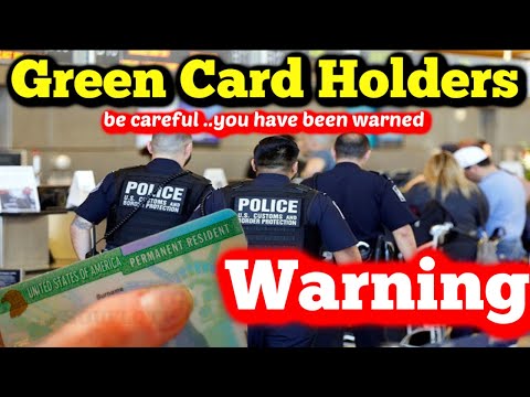 Warning To US Green Card Holders Spending a lot of Time Outside The USA