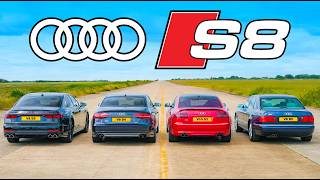 Todos os Audi S8: DRAG RACE