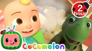 🥔🍎Learn to Count with Fruits and Veggies!🥕🍌 | Cocomelon | Moonbug Kids - Animal Adventures