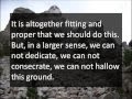 Gettysburg Address Analysis