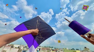 Kite Flying New Manjha & kite fighting | kite cutting tricks | kites vlogs | patang 
