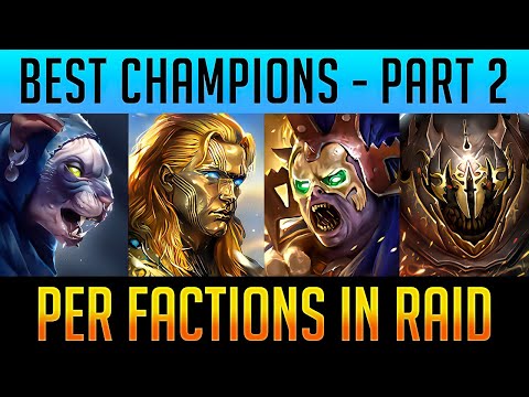 THE BEST CHAMPIONS IN EVERY FACTION PT 2! | Raid: Shadow Legends