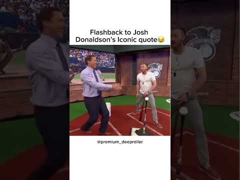 Flashback to Josh Donaldson’s Iconic quote😂 #joshdonaldson #iconic #quotes #quote #mlb #baseball