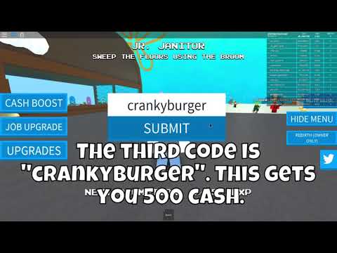 codes for fast food simulator on roblox