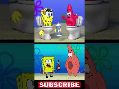 SpongeBob VS SkibidiBob (invisible spray)