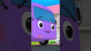 All Aboard! Mia Counts 10 Buses on Her Way to School #Shorts #Viral