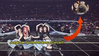 Jungkook CRASHES aespa Concert! Fans Go Wild BTS Star Sparks Global Trend! #jungkook #aespa