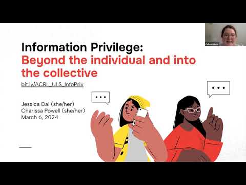 ULS Professional Development Committee: Information privilege