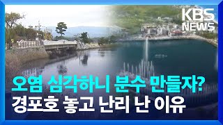 "오염 심각한 경포호, 분수로 해결하자?" 시민투표 말까지 나오는 상황 / KBS  2024.12.20.