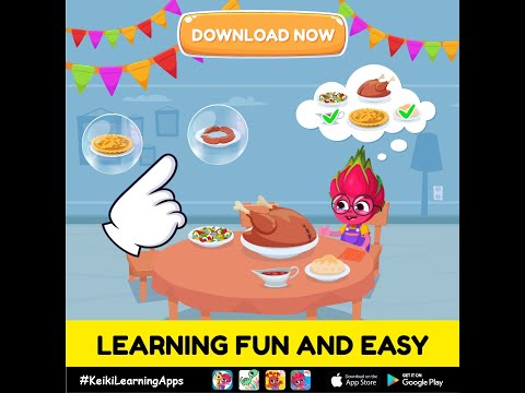 Learn through play with the Keiki App | Thanksgiving Dinner