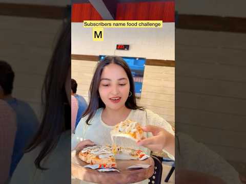 Subscribers name food challenge ❤️😂 #shorts #viral #explorepage #food