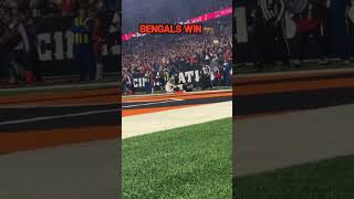 Who Dey!!!! Tee Higgins Game Winning Touchdown in OT!🔥