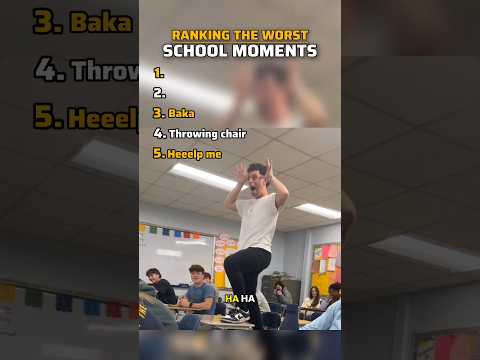 Ranking The Worst School Moments #ranking #schoolmoments #worst