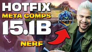 ⛔ HOTFIX & Nuevas Compos META 15.1B en TFT