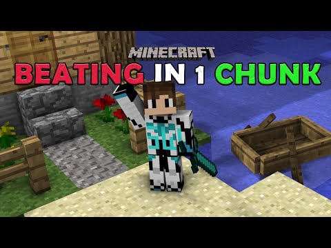 Beating Minecraft In 1 chunk...