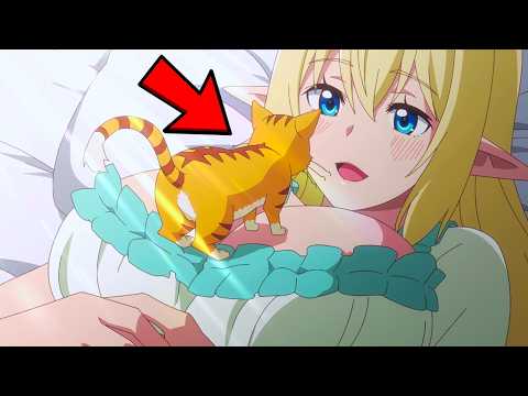 Reencarno en un GATO y Termino Siendo la MASCOTA de una ELFA | Anime Resumen (Ep 1-2)