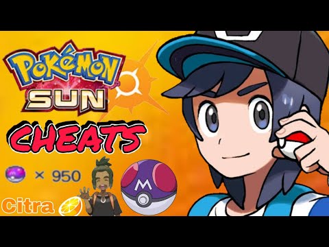 cheats pokemon sun and moon citra