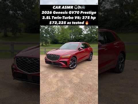 Car ASMR: Is the NEW 2026 Genesis GV70 Upping the Luxury Crossover Game??