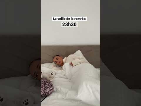 La veille de la rentrée, « encore 5min et je dors » … 😂😂