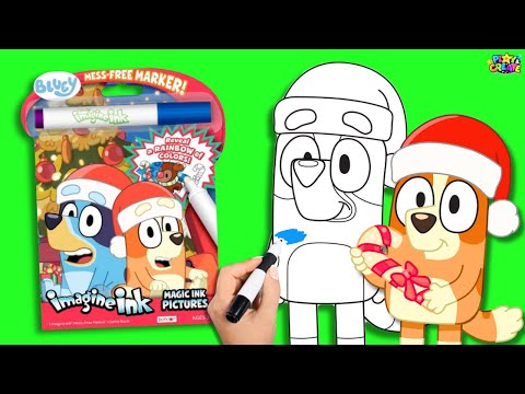 Bluey Christmas Special Coloring and Craft!