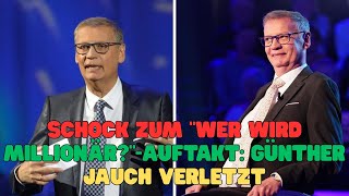 Schock zum Wer wird Millionär Auftakt Günther Jauch verletzt
