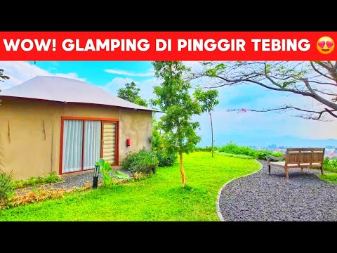 VIEWNYA CAKEP BANGET‼️ ADA KOLAM RENANG & BATHTUB | Tebing View Glamping Azana Hotels Collection