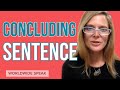 Concluding Sentences and Synonyms