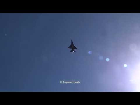 Hellenic Air Force F16s over Kastellorizo island.