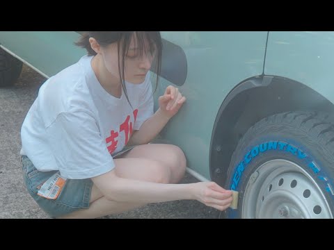 【PR】女ひとり 汗だくでタイヤ交換　オープンカントリーR/T