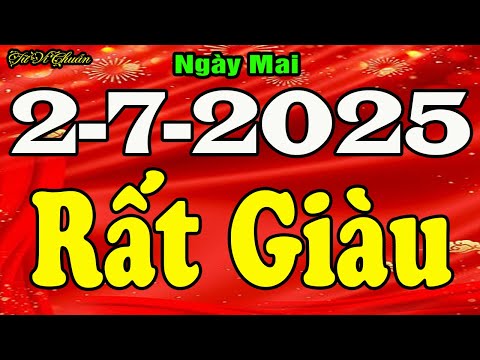 Tử Vi Ngày 2/7/2025,QUÁ ĐỎ-CỰC MAY, Chúc Mừng Con Giáp Trúng Đậm GIÀU CỰC NHANH, Cả Làng Ghen Tị
