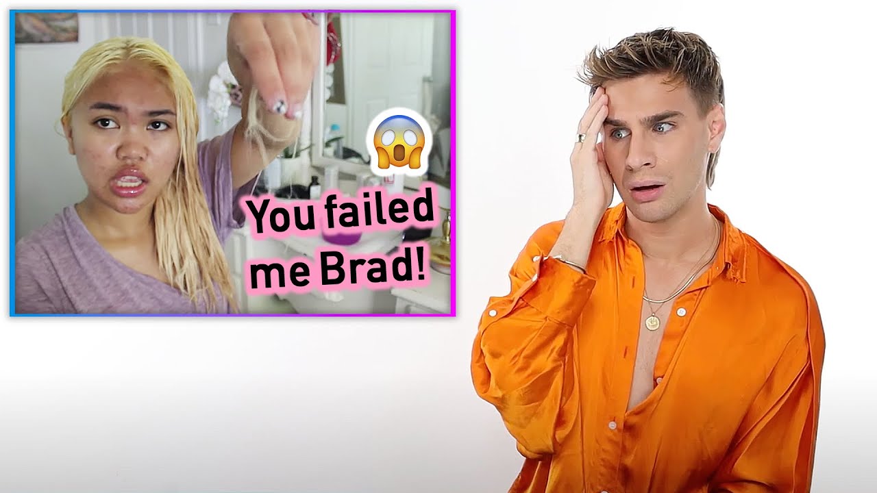 Hairdresser reacts to people bleaching their hair following my tutorial