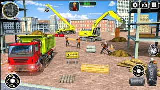 Real City Construction Simulator 3D - City Road Builder Excavator Trucks - Android Gameplay