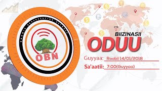 Oduu Biizinasii Guyyaa Sa'aatii 7:00 OBN Fulbaana 14, 2018
