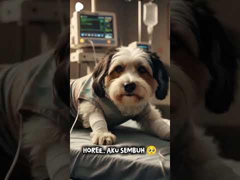 Hore...aku sembuh #animalintelligence #dog