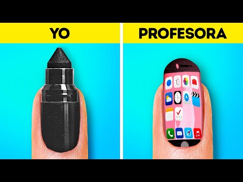 ¡TRUCOS QUE TE SALVARÁN LA VIDA! || ¡El primero en terminar la escuela de arte gana por 123 GO Like!