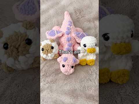 Crocheting everyday day20!#crochet #foryou #trending #fyp #dragon #amigurumi #vlog #baby #duck #art