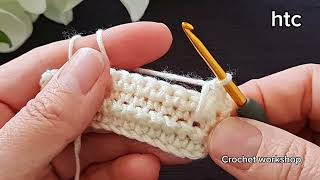 Beautiful Crochet Stitch for Baby Blanket, the easiest and fastest Crochet Pattern for beginners