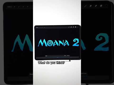 Subscribe for more!😃 #procreate #moana #movie