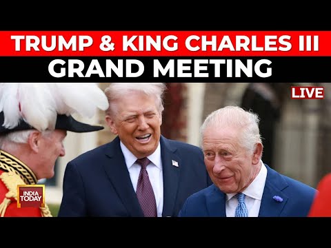 President Donald Trump & King Charles III | LIVE | US President Trump Arrives at Windsor Castle