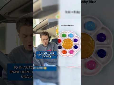 IO IN AUTO CON MIO PAPÀ DOPO AVER PRESO UNA NOTA