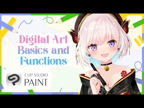 【 Drawing 】Let's Learn the Basics of Digital Art, Canvas Sizes, Layers etc【 iofi / hololiveID 】