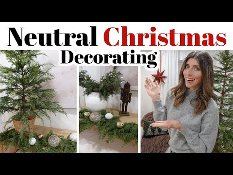 NEUTRAL Christmas Decorate With Me 2024 / Nordic Holiday Decorating Ideas Made Easy!