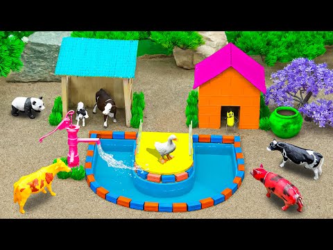 Fun Farm Diorama - Cattle Horse Barnyard Animal Figurines - Learn Animal Names