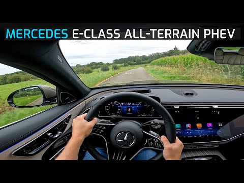 MERCEDES E-CLASS E 300 DE 4MATIC BREAK ALL-TERRAIN PHEV 313 HP POV TEST DRIVE