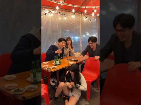 인천 포장마차 만취 박장대소녀.