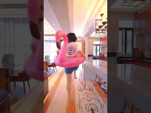 "Mom Says No, But She Runs to the Rooftop Pool Again 🏊‍♀️😂" #shortvideo #facts