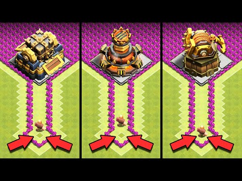 1 TROOP vs CRAFTED DEFENSES (Clash of Clans)